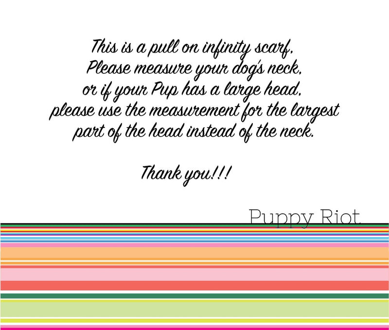 Pretty Plaid Flannel Infinity Dog Scarf
