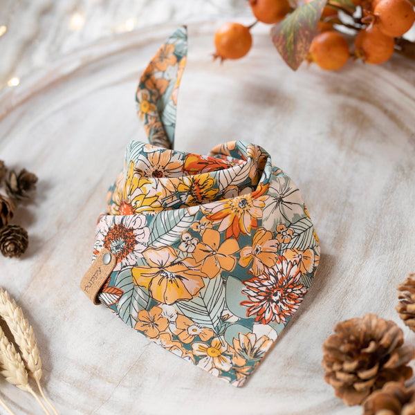 Autumn Floral Dog Bandana