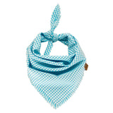 Baby Blue Gingham Dog Bandana
