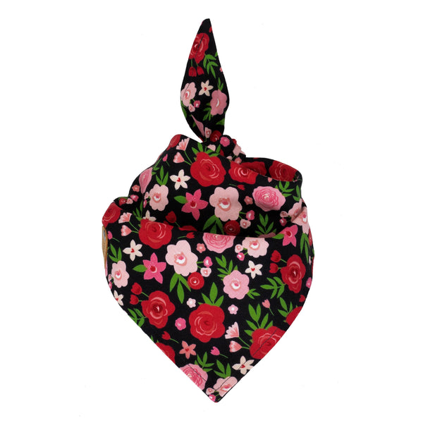 Valentines Floral Dog Bandana