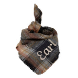 Rustic Plaid Dog Scarf