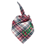 Christmas Plaid Dog Bandana