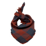 Rust Buffalo Plaid Dog Scarf